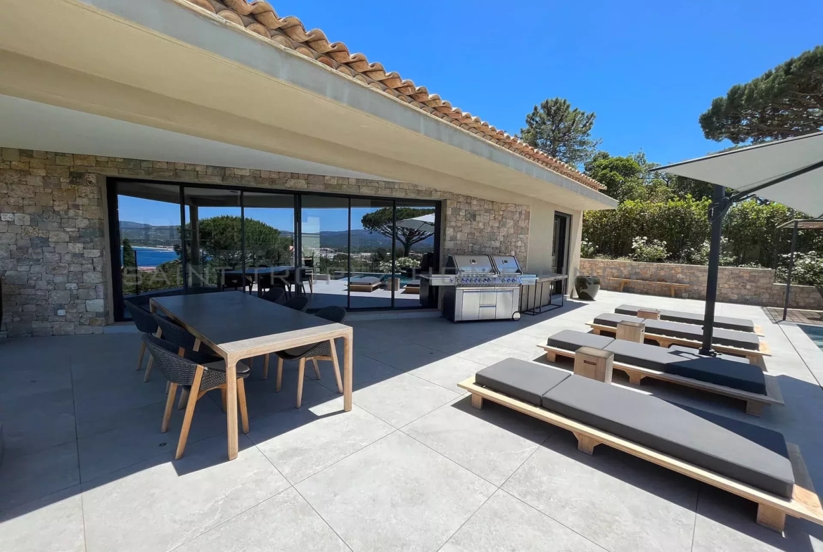 STHF5358-23 Wonderful newbuilt villa with sea view - ST TROPEZ HOME FINDERS