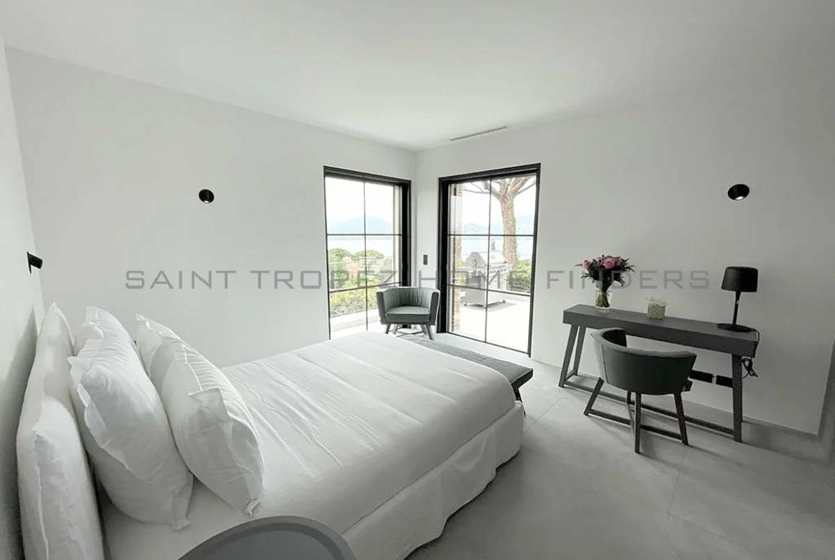 STHF5358-21 Wonderful newbuilt villa with sea view - ST TROPEZ HOME FINDERS