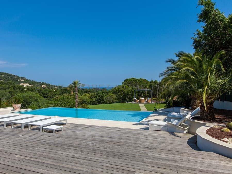 STHF1570S Fabulous villa with sea view - ST TROPEZ HOME FINDERS