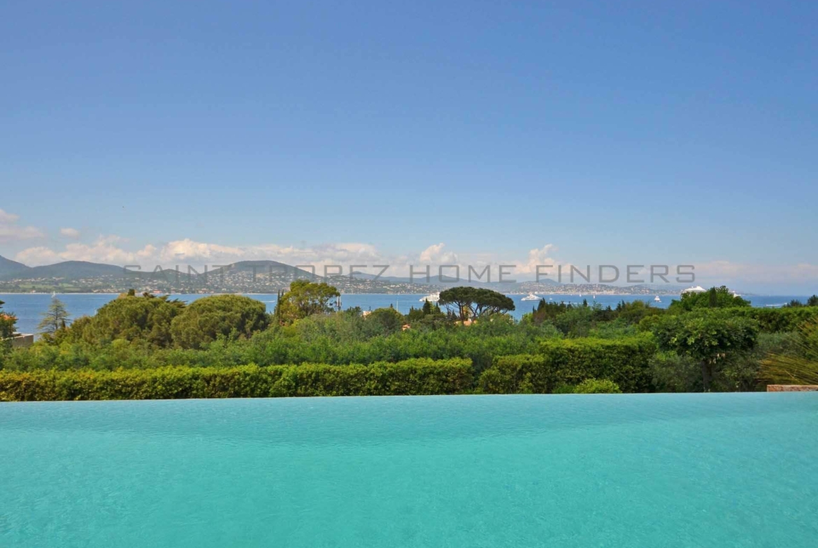 STHF5338 Provencal villa with sea view - ST TROPEZ HOME FINDERS