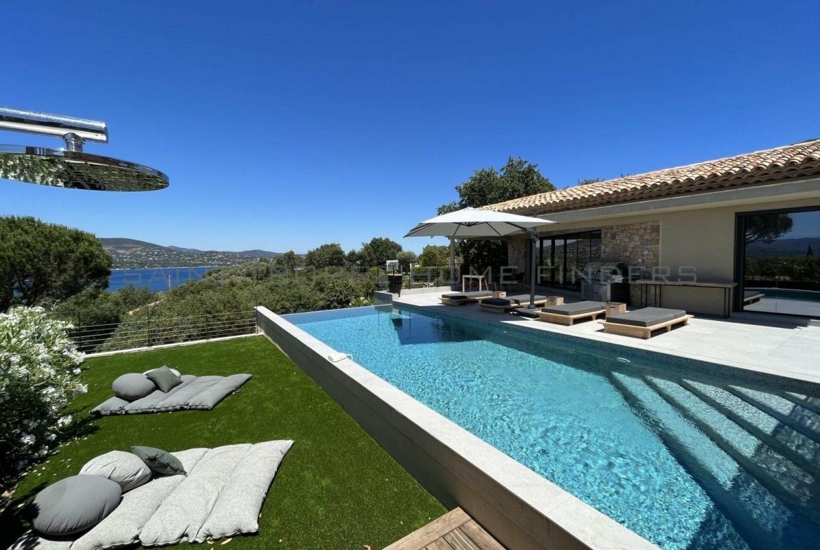 STHF5358-23 Wonderful newbuilt villa with sea view - ST TROPEZ HOME FINDERS