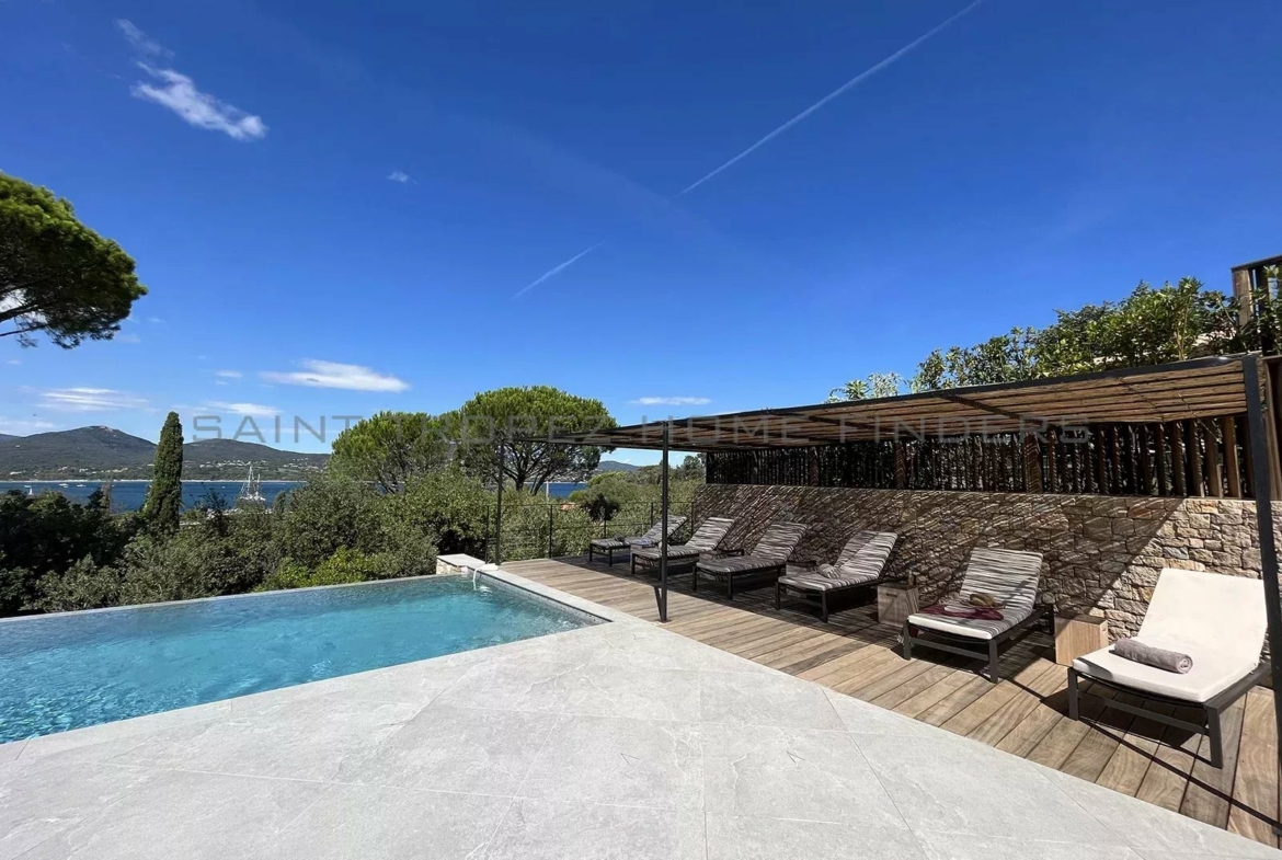  Wonderful newbuilt villa with sea view - ST TROPEZ HOME FINDERS