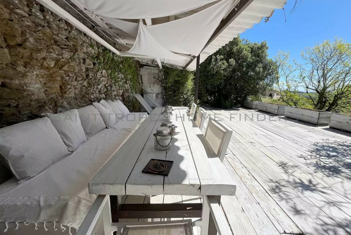  Townhouse with sea view in Gassin - ST TROPEZ HOME FINDERS