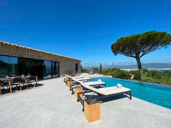 Superbe villa neuve avec vue mer St Tropez Home Finders