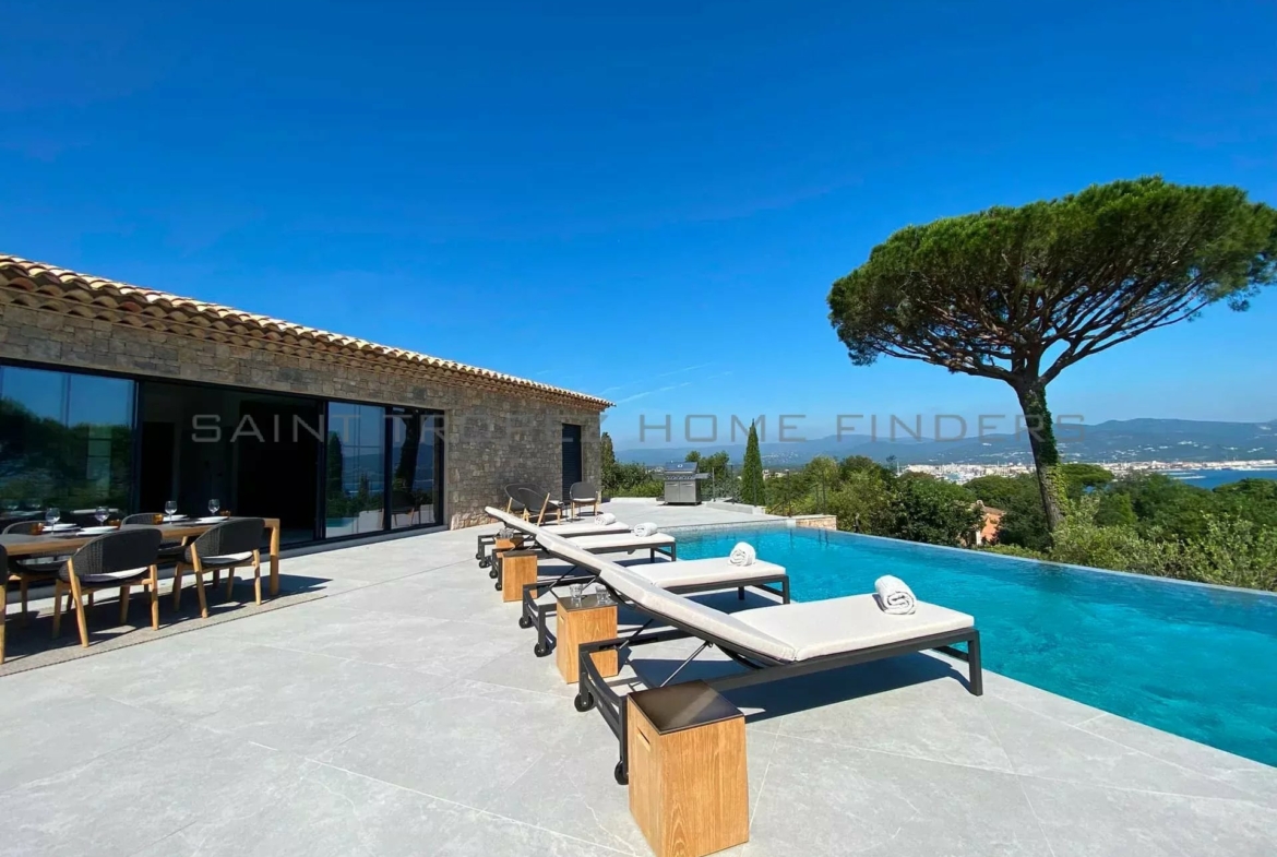  Superbe villa neuve avec vue mer - ST TROPEZ HOME FINDERS