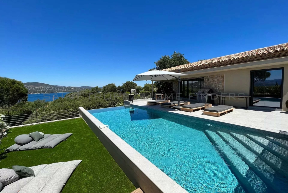  Wonderful newbuilt villa with sea view - ST TROPEZ HOME FINDERS