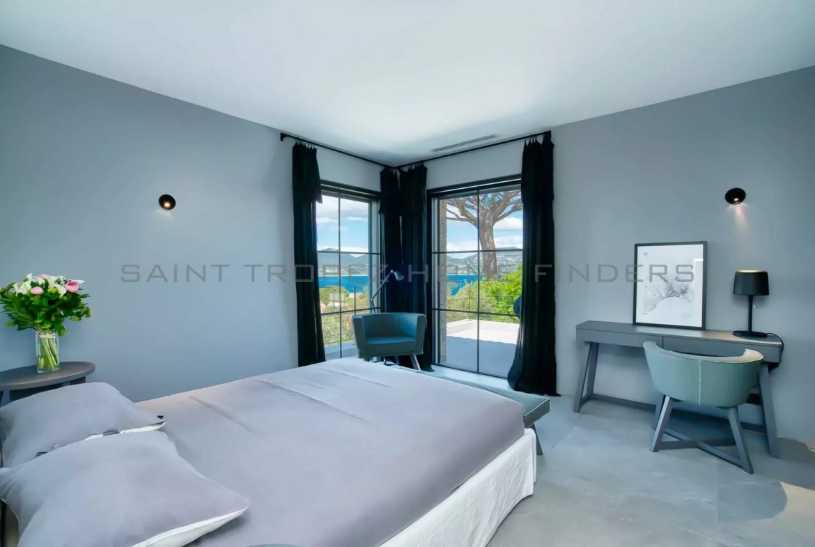  Wonderful newbuilt villa with sea view - ST TROPEZ HOME FINDERS