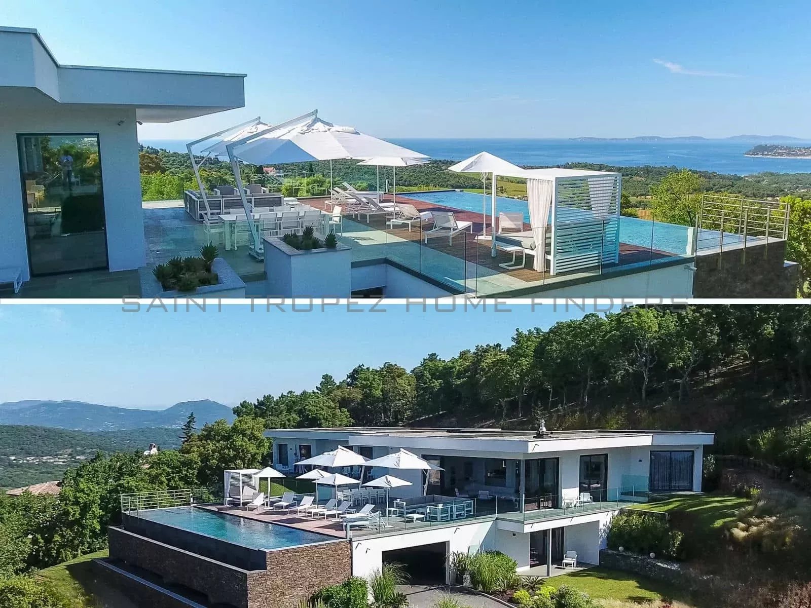 Contemporary villa with panoramic sea view - ST TROPEZ HOME FINDERS